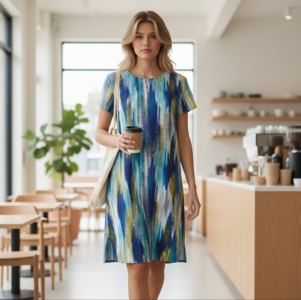 WAYF Watercolor Dress Size XS